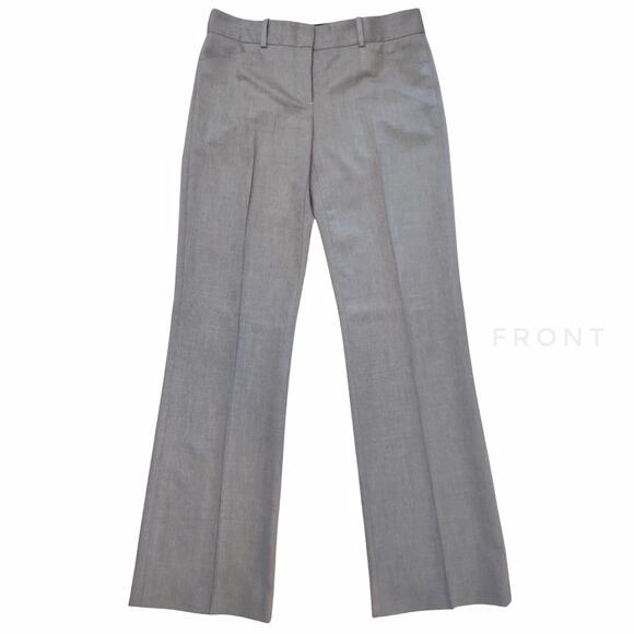 BCBG Gray Tailored Trousers Size 8 Career Dressy Low Waist Classic Work Pants - Picture 3 of 12